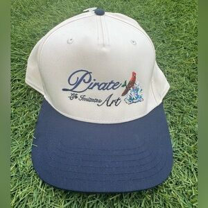 Beige and Navy Cap